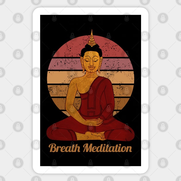 Breath Meditation Magnet by KewaleeTee